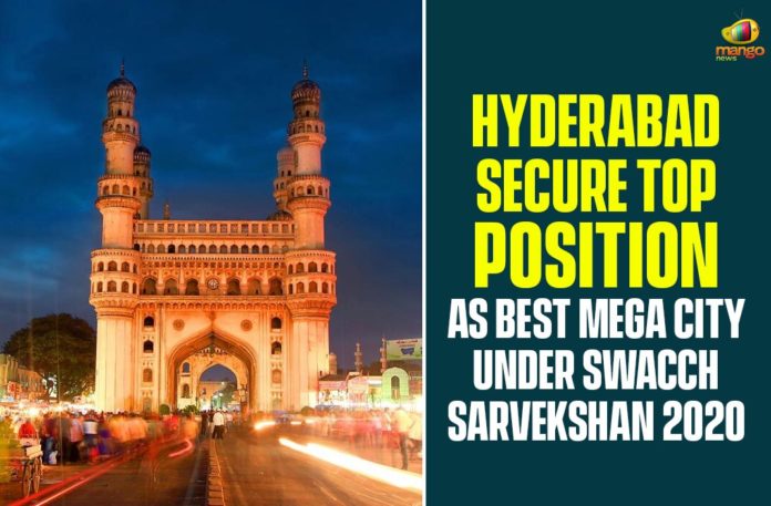 Best Mega City Under Swacch Sarvekshan 2020, Greater Hyderabad Municipal Corporation, Hyderabad, hyderabad news, Hyderabad Secures Top Position As Best Mega City, Swacch Sarvekshan, Swacch Sarvekshan 2020