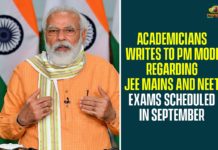Academicians Writes To PM Modi, Academicians Writes To PM Modi Regarding JEE Mains, JEE And NEET Examination Issue, JEE Mains And NEET Exams, JEE Mains And NEET Exams Scheduled In September, Joint Entrance Examination, National Eligibility Cum Entrance Test, NEET Entrance Exams, NEET Entrance Exams 2020, NEET Entrance Exams 2020 Amid COVID-19