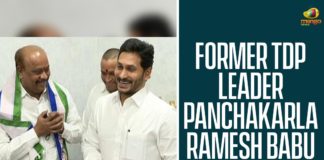 Andhra Pradesh, AP News, Ap Political News, Ex MLA Panchakarla Ramesh Babu, Former TDP MLA Panchakarla Ramesh Babu, Panchakarla Ramesh Babu Joins YCP, Panchakarla Ramesh Babu quits TDP, TDP Ex MLA, TDP Ex MLA Panchakarla Ramesh Babu, TDP Panchakarla Ramesh Babu Joins YCP
