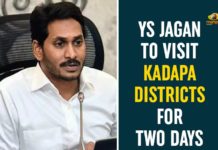 Andhra Pradesh, Andhra Pradesh CM, AP CM YS Jagan, AP CM YS Jagan Kadapa Visit, AP CM YS Jagan To Tour in Kadapa, AP CM YS Jagan To Tour in Kadapa District, Kadapa District, YS Jagan Kadapa Tour, YS Jagan Tour in Kadapa District