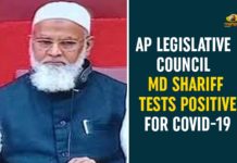 Andhra Pradesh, Andhra Pradesh COVID-19 Daily Bulletin, Andhra Pradesh Department of Health, ap coronavirus cases today, AP Coronavirus Updates, AP Legislative Council Chairman, AP Legislative Council Chairman Shariff Tests Positive, COVID-19, MA Sharif tests positive