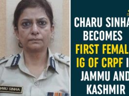 Charu Sinha, Charu Sinha Becomes First Female IG Of CRPF, Charu Sinha first woman to head CRPF, First Female IG Of CRPF In Jammu And Kashmir, First Woman IPS Officer, IG Charu Sinha first woman to head CRPF, IG Of CRPF In Jammu And Kashmir, IPS Officer Charu Sinha, Jammu and Kashmir, Who is Charu Sinha
