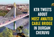 Cable Stay Bridge on Durgam Cheruvu, Durgam Cheruvu, Durgam Cheruvu Bridge, Durgam Cheruvu Cable Bridge, Durgam Cheruvu Cable Bridge News, Durgam Cheruvu Cable Bridge Opening, Durgam Cheruvu Cable Bridge Updates, Durgam Cheruvu Cable Stay Bridge, Minister KTR, Stay Bridge on Durgam Cheruvu to be Unveiled Very Soon