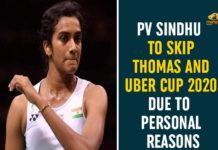 international badminton championship, PV Sindhu, PV Sindhu To Skip Thomas And Uber Cup, PV Sindhu To Skip Thomas And Uber Cup 2020, PV Sindhu withdraws from Thomas and Uber Cup, Thomas And Uber Cup, World Badminton Champion, World Badminton Champion PV Sindhu