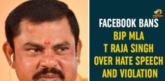BJP MLA Raja Singh, BJP MLA Raja Singh Facebook Ban, Facebook Bans BJP MLA Raja Singh, Facebook Bans BJP MLA Raja Singh On Violation Guidelines, Facebook bans BJP MLA T Raja Singh as India hate speech, Facebook Bans BJP MLA T Raja Singh Over Hate Speech, Telangana BJP MLA Raja Singh, Violation Of Facebook Guidelines