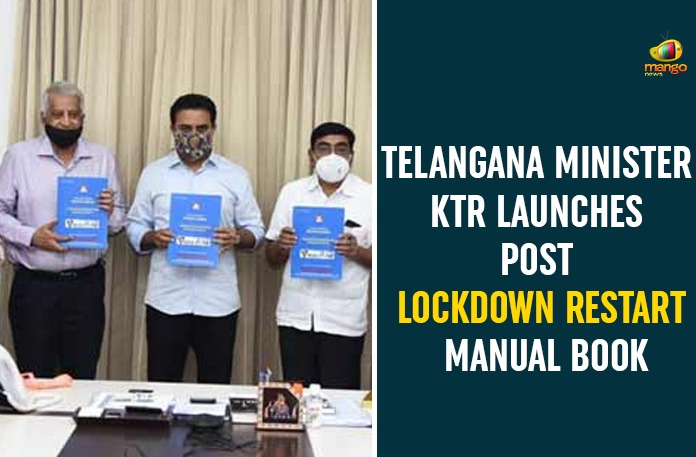 IMG-20200904-WA0004 KTR, KTR Launches Post Lockdown Restart Manual Book, Minister KTR, post lockdown manual, post lockdown manual book, Post Lockdown Restart Manual Book, Post-Lockdown Restart Manual, Restart Manual Book, Telangana Minister kTR, TSCHE, VNRVJIET, workplace guidelines post lockdown