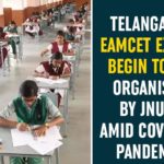 Eamcet, eamcet 2020, Telangana EAMCET Exam, Telangana EAMCET Exam 2020, Telangana EAMCET Exams, Telangana EAMCET Exams Begin, Telangana EAMCET Exams Begin Today, TS EAMCET 2020, TS EAMCET 2020 Exam