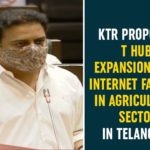 Agricultural Sector In Telangana, ICRISAT, Internet Facility In Agricultural Sector, KTR Proposes T Hub Expansion And Internet Facility, T HUB 2, T Hub Expansion And Internet Facility In Agricultural Sector, T HUB Hyderabad, T-hub, Telangana, Telangana Government, Telangana news