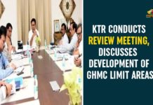 Development Of GHMC Limit Areas, GHMC, GHMC Development, GHMC News, GHMC Zonal Commissioners, Greater Hyderabad Municipal Corporation, KTR On Development Of GHMC Limit Areas, KTR Review Meeting, KTR Review Meeting on Municipalities, KTR Review Meeting With GHMC Officials, Minister KTR Review Meeting