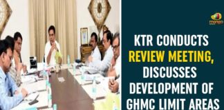 Development Of GHMC Limit Areas, GHMC, GHMC Development, GHMC News, GHMC Zonal Commissioners, Greater Hyderabad Municipal Corporation, KTR On Development Of GHMC Limit Areas, KTR Review Meeting, KTR Review Meeting on Municipalities, KTR Review Meeting With GHMC Officials, Minister KTR Review Meeting