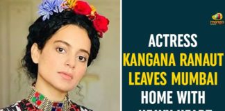 actress Kangana Ranaut, Actress Kangana Ranaut Leaves Mumbai Home, Actress Kangana Ranaut Leaves Mumbai Home With Heavy Heart, Bollywood actress Kangana Ranaut, Kangana Ranaut, Kangana Ranaut Issue, Kangana Ranaut leaves Mumbai, Kangana Ranaut Leaves Mumbai Home