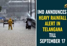 Heavy Rainfall Alert, Heavy Rainfall Alert In Telangana, Heavy Rainfall In Telangana, IMD, IMD Announces Heavy Rainfall Alert In Telangana, IMD Issues Rain Alert In Telangana, Rains in Telangana, Telangana, Telangana Heavy Rainfall Alert, telangana rain news today, telangana rainfall, telangana rains news, telangana rains updates