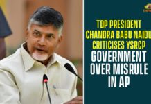 AP NEWS, AP Political News, chandra babu naidu, Chandra Babu Naidu Criticises YSRCP Government, Chandra Babu Naidu Criticises YSRCP Government Over Misrule In AP, TDP, TDP President, TDP President Chandra Babu Naidu, YCP, YSRCP Government