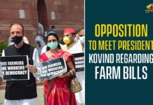 Farm Bill, Farm Bills, Farm Bills 2020, Farm Bills Row, Farmers Bills, National News, national political news, National Political News Today, Opposition To Meet President Kovind Regarding Farm Bills, Parliament passed three farmers bills, President Kovind, Protest Against Farmers Bills, Rajya Sabha