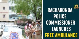Ambulance Services For Poor, Area Hospital Vanasthalipuram in B.N.Reddy Nagar, Commissioner, Free Ambulance Services For Poor, Police Commissioner of Rachakonda, Rachakonda Ambulance Services For Poor, Rachakonda Covid Control Room, Rachakonda Police Commissioner, Rachakonda Police Commissioner Launches Free Ambulance Services For Poor