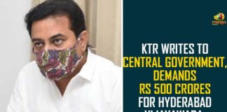 500 Crores For Hyderabad-Vijayawada Highway, Hyderabad-Vijayawada Highway, Hyderabad-Vijayawada Highway Development, KTR asks centre to grant Rs 500 crore, KTR asks centre to grant Rs 600 crore, KTR Demands Rs 500 Crores For Hyderabad-Vijayawada Highway, KTR urges Union minister Nitin Gadkari, KTR Writes To Central Government, Telangana, Telangana seeks Rs 500 crore from Centre