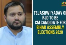 Bihar Assembly Elections, Bihar Assembly Elections 2020, Bihar Assembly Elections 2020 Dates, Bihar Assembly Elections News, Bihar Assembly Elections Updates, Bihar Elections, Tejashwi Yadav Of RJD, Tejashwi Yadav Of RJD To Be CM Candidate