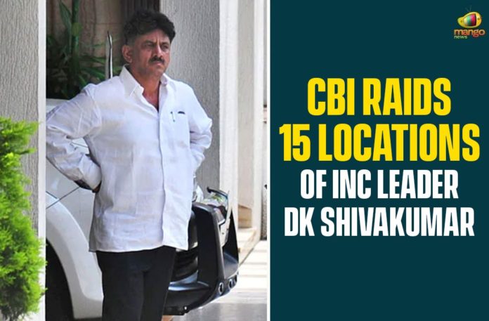 CBI Raids 15 Locations Of INC Leader, CBI raids at DK Shivakumar, CBI raids Congress DK Shivakumars house, CBI raids home of Karnataka Congress chief, CBI raids Karnataka Congress chief DK Shivakumar, CBI raids underway at 14 premises l, Congress DK Shivakumars house, INC Leader DK Shivakumar, Karnataka news, Karnataka Political News