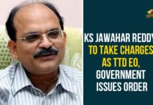 Jawahar Reddy Appointed As New TTD EO, Jawahar Reddy Appointed New TTD EO, Jawahar Reddy TTD EO, KS Jawahar Reddy, KS Jawahar Reddy To Take Charge As TTD EO, New TTD EO, Tirumala Tirupati Devasthanam, Tirupati Temple EO, Tirupati Temple EO KS Jawahar Reddy, TTD, TTD EO, TTD Latest News, TTD New EO, TTD News
