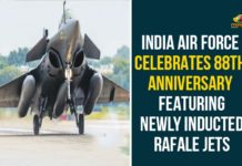 88th Indian Air Force Day, Air Force Day, Defense Minister of India, IAF celebrates 88th anniversary, India Air Force, India Air Force 88th Anniversary, India Air Force Celebrates 88th Anniversary, Indian Air Force Day, Indian Air Force Day 2020, Indian Air Force Day 2020 Highlights, Newly Inducted Rafale Jets, Rajnath Singh