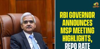 Central Bank monetary policy decision, Governor Shaktikanta Das, monetary policy decision, MSP Meeting Highlights, RBI, RBI Governor Announces MSP Meeting Highlights, RBI Governor Shaktikanta Das Highlights, Real Time Gross Settlement, Repo and reverse repo rate, Repo Rate, Repo Rate Remains Same