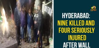 #HyderabadRains, 9 killed as wall collapsed in Chandrayangutta, Chandrayangutta wall collapsed Incident, Chandrayangutta wall collapsed news, Chief Minister of Telangana, Ghousenagar, Heavy rains inundate Telangana, Hyderabad, Indian Meteorological Department, wall collapse after heavy rains in Hyderabad, Wall Collapsed In Chandrayangutta