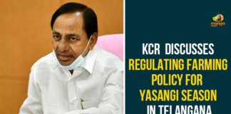 CM KCR, CM KCR has Finalized Yasangi Crop Policy, CM KCR spells out regulated farming pattern, CM KCR spells out regulated farming pattern for Yasangi, KCR to review Regulated cropping system, State targets paddy cultivation on 50 lakh acres, Telangana Yasangi Crop Policy, Yasangi Crop Policy