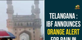Heavy rains in Hyderabad, Hyderabad Rains, Hyderabad Rains news, IBF Announces Orange Alert For Rain In Hyderabad, IBF Announces Orange Alert In Hyderabad, Rains In Hyderabad, Telangana, Telangana Rains, telangana rains news, telangana rains updates