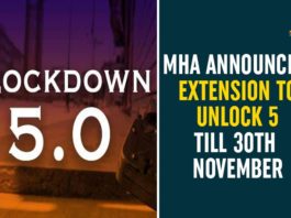 Guidelines for Re-opening, MHA Extends Guidelines for Re-opening, MHA Extends Guidelines for Re-opening till November 30, MHA Extends Unlock 5 Guidelines, MHA extends Unlock 5.0 guidelines, MHA Press Releases, MHA Unlock 5 Guidelines, MHA Unlock 5 Guidelines Extends, Unlock 5, Unlock 6