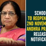 Schools To Reopen From 2nd November In Andhra Pradesh, Releases Notification Andhra Pradesh, Andhra Pradesh News, Andhra Pradesh Schools reopening, Andhra Pradesh schools to reopen, Andhra Pradesh schools to start, AP Govt Released Schedule to Reopen Schools, AP Govt Released Schedule to Reopen Schools and Colleges, AP Schools Reopen, AP Schools Reopen News, AP Schools Reopen Updates, AP Schools reopening, AP schools reopening 2020, AP Schools Reopening News