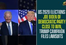 US 2020 Elections: Joe Biden Of Democratic Party Close To Win, Trump Campaign Files Lawsuits