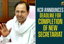 Deadline For Completion Of New Secretariat, KCR Announces Deadline For Completion Of New Secretariat, New Secretariat, Secretariat Reconstruction, Telangana new secretariat, Telangana new secretariat building, Telangana New Secretariat Construction, Telangana Secretariat, Telangana Secretariat Construction
