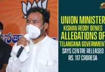 Kishan rebuts telangana ministers allegations, kishan reddy, Kishan Reddy Latest News, Kishan Reddy News, Telangana Government, union minister, Union Minister Kishan Reddy, Union Minister Kishan Reddy Denies Allegations Of Telangana Government