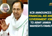 50 Lakhs for Martyred Jawan Ryada Mahesh Family, 50 Lakhs for Martyred Ryada Mahesh Family, KCR Announces Rs 50 Lakhs for Martyred Jawan Ryada Mahesh, Martyred Army jawan from Telangana, Martyred Jawan, Martyred Jawan Ryada Mahesh, Martyred Jawan Ryada Mahesh Family, Ryada Mahesh, Telangana CM, Telangana CM KCR