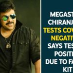 Chiranjeevi, Chiranjeevi Tested Covid Negative, Chiranjeevi Tests Covid Negative, Mango News Telugu, Megastar, Megastar Chiranjeevi Tested Covid Negative, Megastar Chiranjeevi Tested Negative, Telugu megastar Chiranjeevi tests negative
