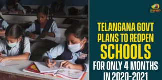 For Only 4 Months In 2020-2021 Session, Mango News, school reopening News, Schools to Reopen, Telangana Government, Telangana Govt Plans To Reopen Schools, Telangana Govt Plans To Reopen Schools For Only 4 Months In 2020-2021 Session, telangana school reopening News, Telangana schools reopen, Telangana Schools to reopen