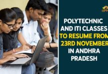 Andhra government, Andhra Government To Open Polytechnic Classes, andhra pradesh, Andhra Pradesh Government, AP NEWS, Mango News, Polytechnic And ITI Classes To Resume, Polytechnic And ITI Classes To Resume From 23rd November, Polytechnic And ITI Classes To Resume In Andhra Pradesh, Polytechnic Colleges To Open in AP, Polytechnics ITIs in Andhra to open