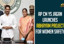 Abhayam App Launched For Women Commuters Safety, Abhayam Project, Abhayam Project For Women Safety, AP Abhayam Project For Women Safety, AP CM YS Jagan Mohan, Chief Minister YS Jaganmohan Reddy, Department of Transport, Mango News, Women Commuters Safety, women safety, YS Jagan Launches Abhayam Project For Women Safety, YSRCP Government