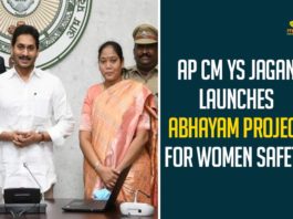 Abhayam App Launched For Women Commuters Safety, Abhayam Project, Abhayam Project For Women Safety, AP Abhayam Project For Women Safety, AP CM YS Jagan Mohan, Chief Minister YS Jaganmohan Reddy, Department of Transport, Mango News, Women Commuters Safety, women safety, YS Jagan Launches Abhayam Project For Women Safety, YSRCP Government