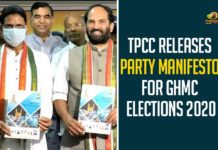 TPCC Releases Party Manifesto For GHMC Elections 2020 GHMC, GHMC Elections, GHMC Elections 2020, GHMC Elections Latest News, GHMC Elections News, GHMC Elections Updates, Greater Hyderabad Municipal Corporation, Mango News, Telangana Pradesh Congress Committee, TPCC Party Manifesto, TPCC Releases Party Manifesto, TPCC Releases Party Manifesto For GHMC Elections 2020