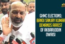 GHMC Elections: Bandi Sanjay Kumar Demands Arrest Of Akbaruddin Owaisi