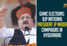 GHMC Elections: BJP National President JP Nadda Campaigns In Hyderabad