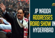 GHMC Elections: JP Nadda Addresses Road Show In Hyderabad