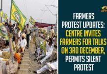 Farmers Protest Updates: Centre Invites Farmers For Talks On 3rd December, Permits Silent Protest Bharat Bandh Farmers protest live updates Delhi, Chalo Dilli Agitation, Delhi Chalo Agitation, Delhi Chalo LIVE UPDATES, Delhi Chalo protest, Dilli Chalo Movement, Farmers Call For Chalo Dilli Agitation, Farmers march, Farmers Protest Today Live Updates, Haryana And Punjab Farmers Continue Chalo Dilli Protest, Mango News, March To Delhi Against Three Farm Bills