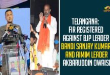 Telangana: FIR Registered Against BJP Leader Bandi Sanjay Kumar And AIMIM Leader Akbaruddin Owaisi Akbaruddin Owaisi, Akbaruddin Owaisi Comments, Akbaruddin Provocative Speeches in Election Campaign, BJP President Bandi Sanjay, Case Filed Against Bandi Sanjay, Case Filed Against Bandi Sanjay and Akbaruddin, GHMC, GHMC Elections, GHMC Elections 2020, GHMC Elections Latest News, GHMC Elections News, GHMC Elections Updates, Mango News, MLA Akbaruddin Owaisi Comments, Provocative Speeches in Election Campaign