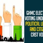 GHMC Elections : Voting Underway, Political Leaders And Citizens Cast Votes,GHMC Elections,GHMC Elections 2020,GHMC,GHMC Elections Voting Underway,Political Leaders And Citizens Cast Votes,Greater Hyderabad Municipal Corporation,GHMC Elections Voting,GHMC Elections Underway,GHMC Elections Latest News,GHMC Elections Updates,Mango News,GHMC Elections Live Updates