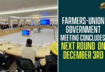 Farmers-Union Government Meeting Concludes, Next Round On December 3rd Farmers - Union Government Meeting Concludes, Next Round On December 3rd,Farmer Unions Call Meeting,Farmers,Farmers Protest Live,Indian Union Ministers,Mango News,Union Agriculture Ministry,Union Government,Union Ministers,Union Ministers Meet To Discuss Protests Farmers,Union Government Meeting Concludes,Farmers Union Government Meeting Concludes,Union Government Meeting,Farmers And Union Government Meeting,Delhi,Farmers Meet With Govt Concludes