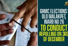 GHMC Elections: Old Malakpet, Ward No 26 To Conduct Repolling On 3rd Of December,GHMC Polling Updates,Repolling In Old Malakpet Division,Old Malakpet Re Polling,GHMC Elections 2020 Updates,GHMC Elections 2020 Old Malakpet Re Polling,GHMC Polls,Re Polling Ordered For Old Malakpet Division,Polling Stopped Old Malakpet Ward,Old Malakpet,GHMC Elections,GHMC Ballot,#GHMCElections2020,Mango News,GHMC Elections 2020,GHMC,GHMC Elections Voting,GHMC Elections Latest Updates,GHMC Elections 2020 Latest News