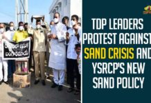 TDP Leaders Protest Against Sand Crisis And YSRCP’s New Sand Policy TDP Leaders Protest Against Sand Crisis And YSRCP’s New Sand Policy,TDP,TDP Leaders,TDP Leaders Protest Against Sand Crisis,TDP Leaders Protest Against YSRCP New Sand Policy,YSRCP,Sand Policy,Sand Crisis,TDP Leaders Against Sand Crisis,TDP Leaders Against YSRCP New Sand Policy,TDP Protests Against Sand And Sand Policy In Andhra,Telugu Desam Party,N Chandrababu Naidu,TDP Leaders Protest Against Sand Shortage Issue In AP,Andhra Pradesh,TDP Party Leaders