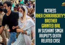 Actress Rhea Chakraborty’s Brother Granted Bail In Sushant Singh Rajput’s Death Related Case Actress Rhea Chakraborty’s Brother Granted Bail In Sushant Singh Rajput’s Death Related Case,Rhea Chakraborty,Actress Rhea Chakraborty,Heroine Rhea Chakraborty,Sushant Singh Rajput,Hero Sushant Singh Rajput,Sushant Singh Rajput Death,Actress Rhea Chakraborty Brother Granted Bail,Rhea Chakraborty Brother Granted Bail,Mango News,Sushant Singh Rajput Death Probe,Rhea Chakraborty Brother Showik Gets Bail In Drugs Case,Showik,Drugs Case,Rhea Chakraborty Brother Showik Gets Bail,Sushant Singh Rajput Drugs Case,Rhea Chakraborty Brother Showik Granted Bail
